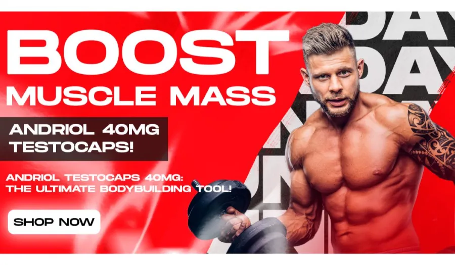 Boost muscle mass with Andriol Testocaps 40mg
