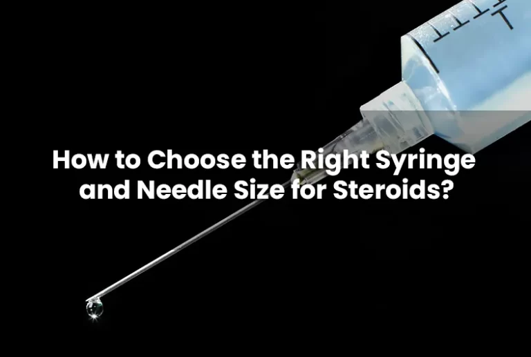 What is proper size of the needle used for steroids?